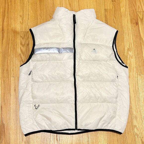 Nike ACG Therma-FIT ADV Men’s Size XL Airora White Silver Outdoor Puffer Vest - Picture 2 of 9